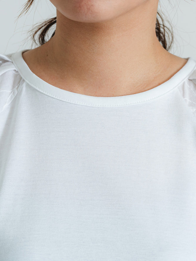 パフスリーブT(ペイズリー柄)