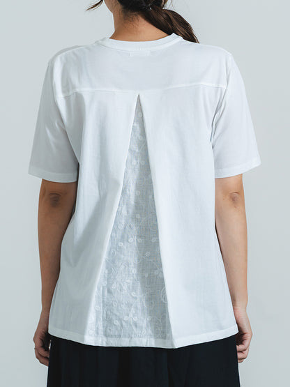 バックレースT(ペイズリー柄)