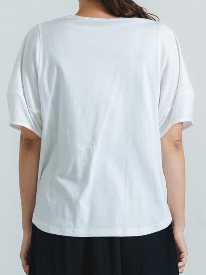 フロントレースT(花柄)