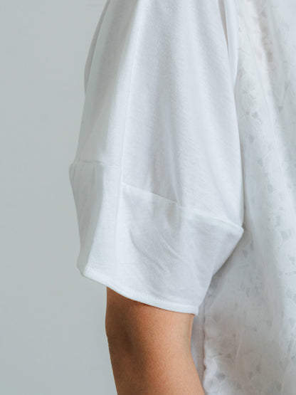 フロントレースT(花柄)