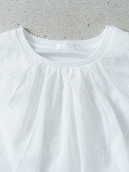 フロントレースT(花柄)