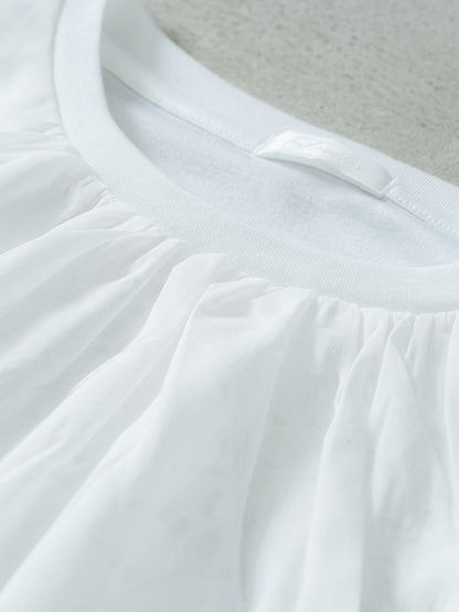 フロントレースT(花柄)