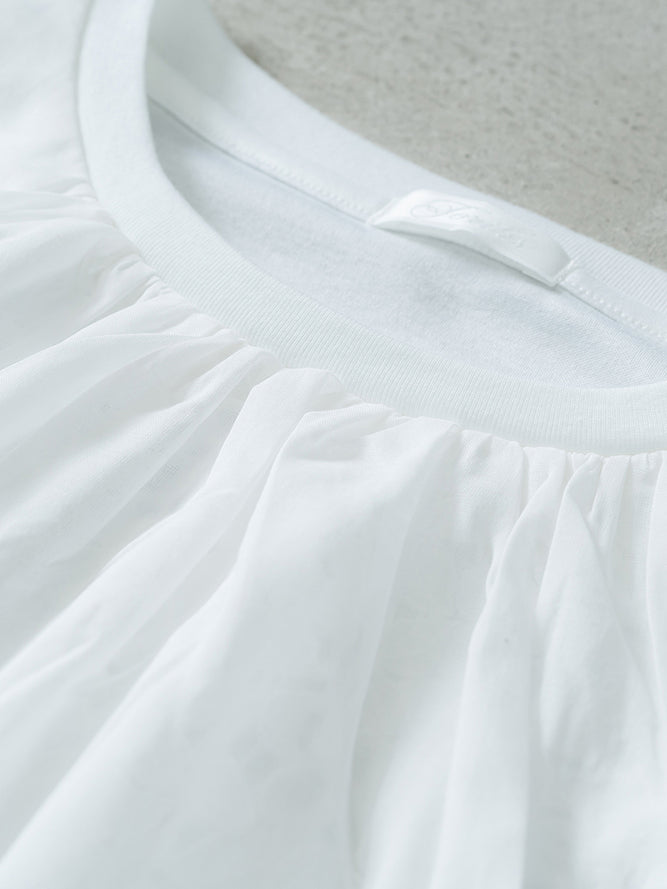 フロントレースT(花柄)