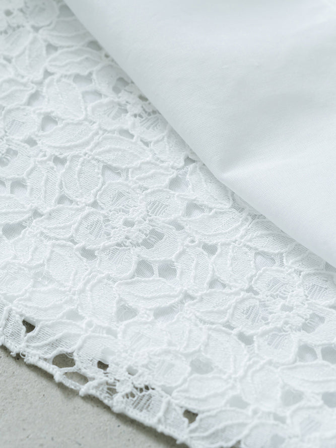 フロントレースT(花柄)