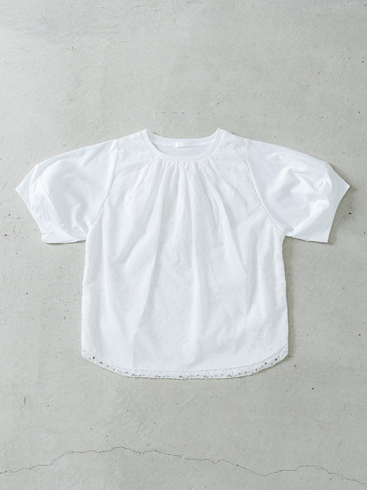 フロントレースT(花柄)