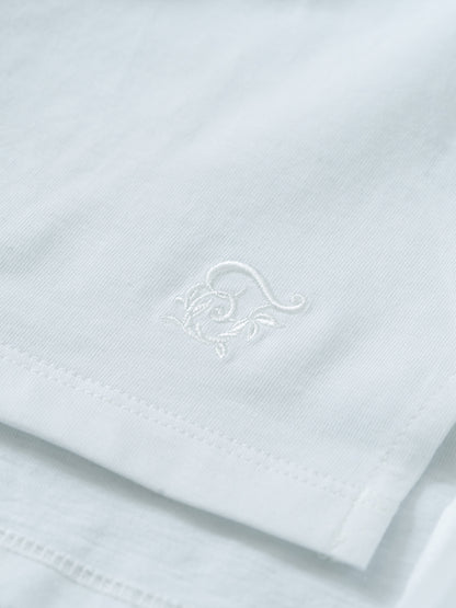 バックレースT(ペイズリー柄)