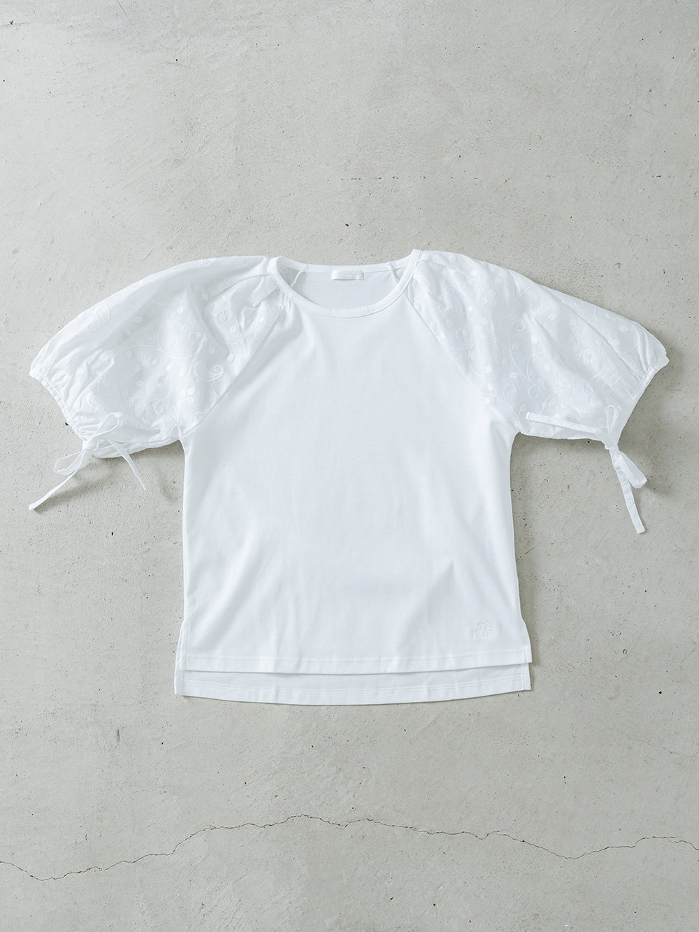 パフスリーブT(ペイズリー柄)