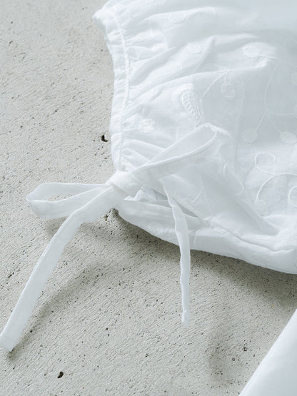 パフスリーブT(ペイズリー柄)