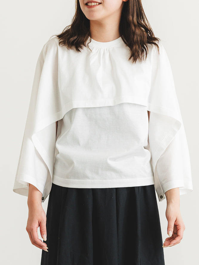 ケープ付きノースリーブT