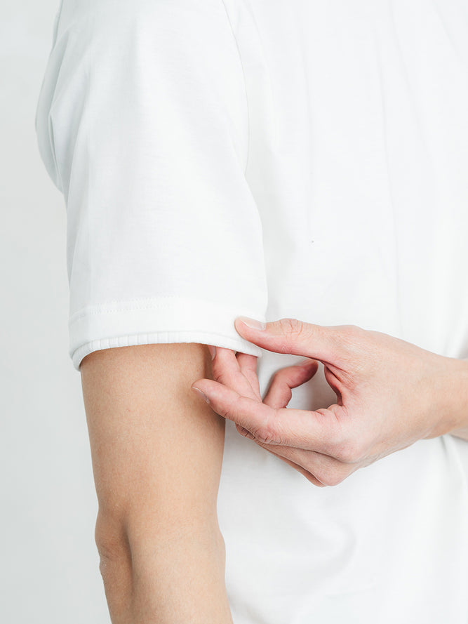 ダブルネックT／レギュラーフィット／クルーネック