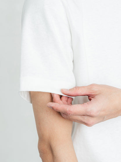 吊り編み天竺T／レギュラーフィット／クルーネック