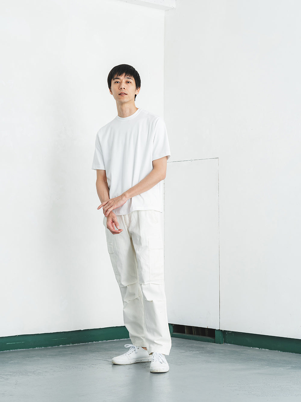 スビンプラチナムカジュアルT／レギュラーフィット／クルーネック