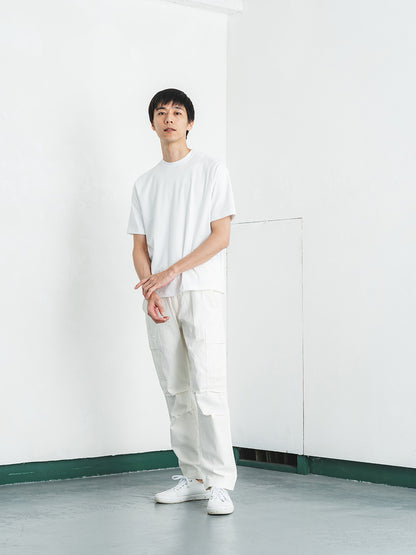 スビンプラチナムカジュアルT／レギュラーフィット／クルーネック