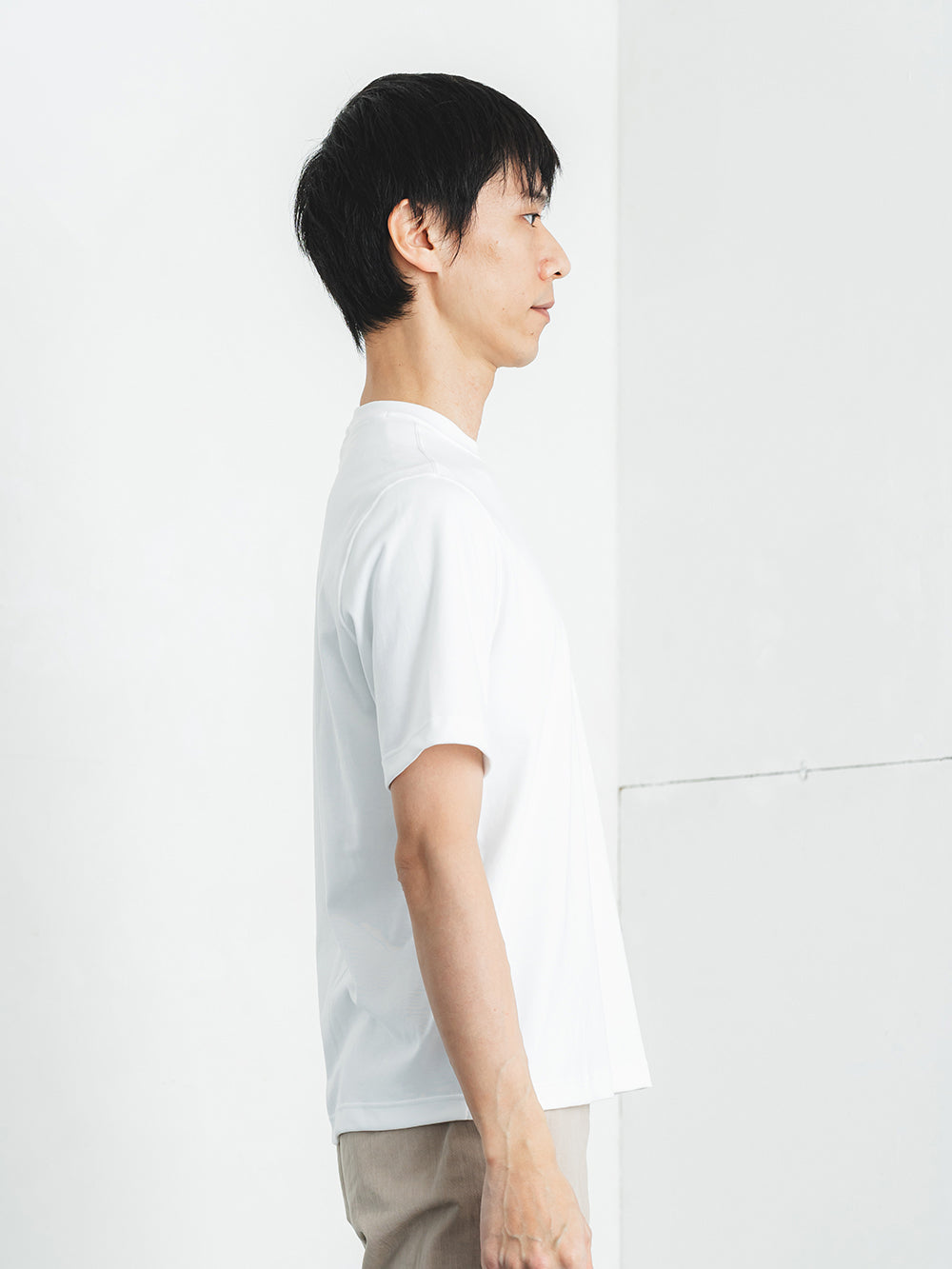 スビンプラチナムカジュアルT／レギュラーフィット／クルーネック