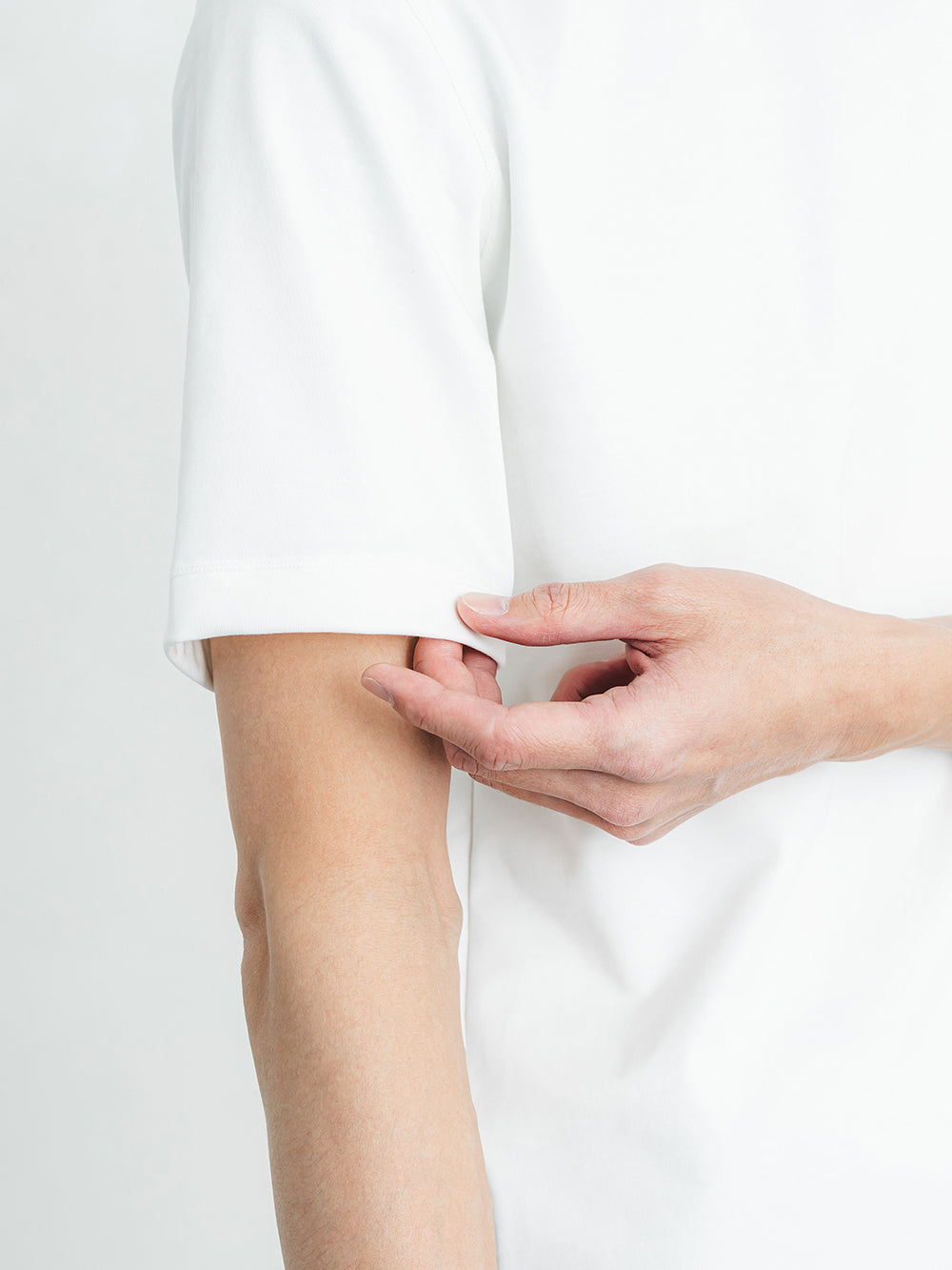 スビンプラチナムT(厚手)／レギュラーフィット／モックネック