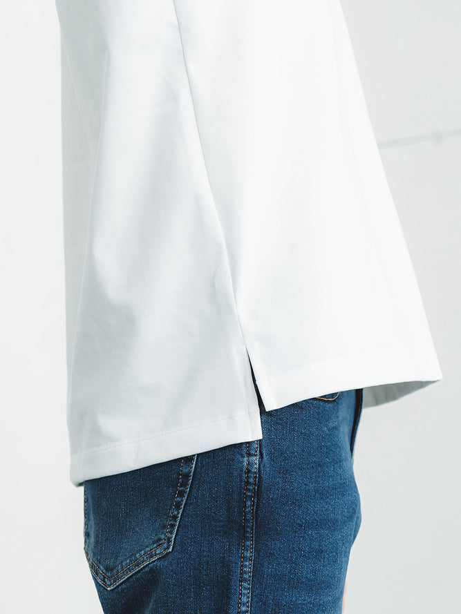 スビンプラチナムT(厚手)／レギュラーフィット／モックネック