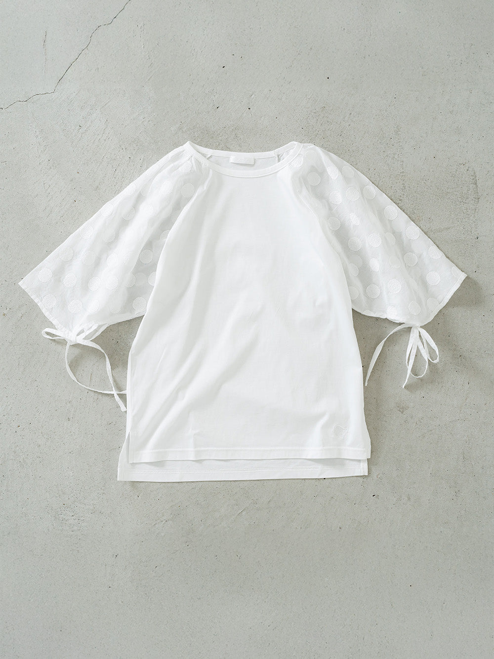 パフスリーブT(ドット柄)