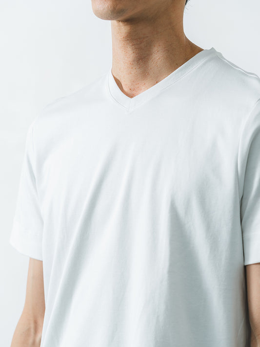 スビンプラチナムT／スリムフィット／Vネック