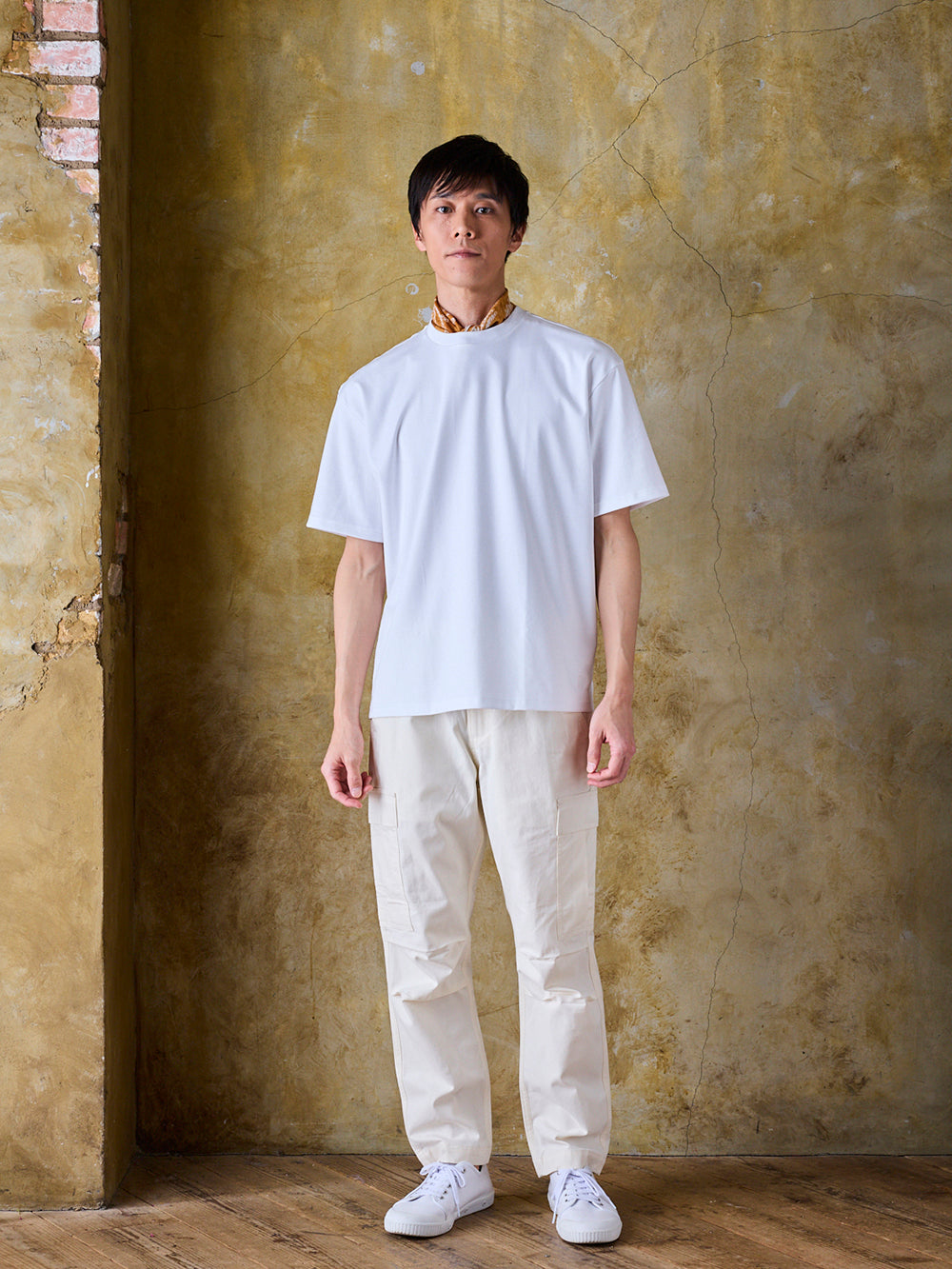 スビンプラチナムT／ワイドフィット／クルーネック