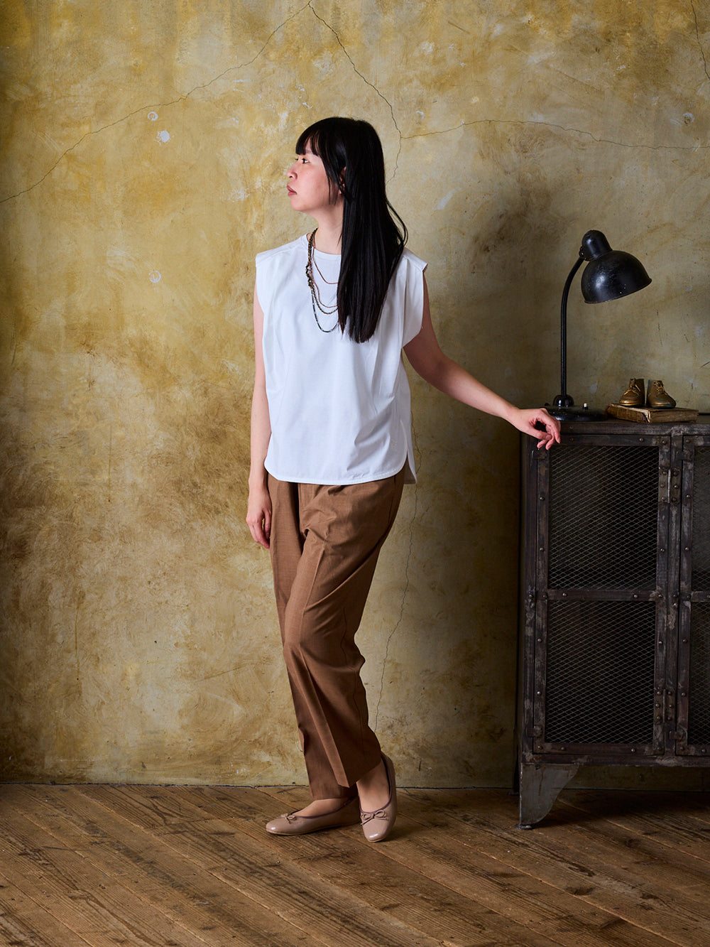 ヨークプリーツT