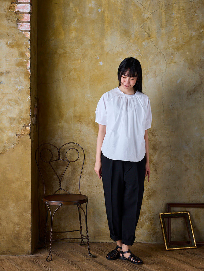 フロントレースT(幾何学柄)