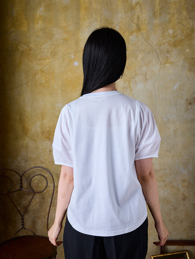 フロントレースT(幾何学柄)