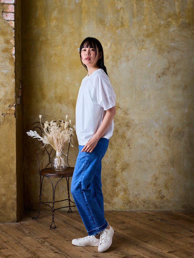 フロントレースT(幾何学柄)