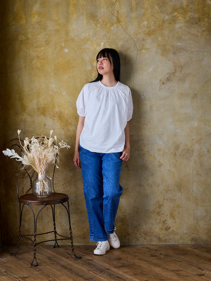 フロントレースT(幾何学柄)