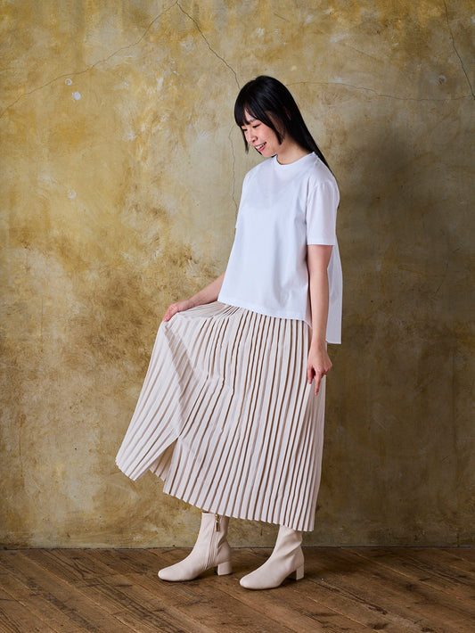 バックギャザープリーツT