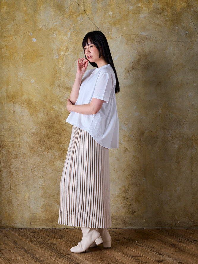 バックギャザープリーツT