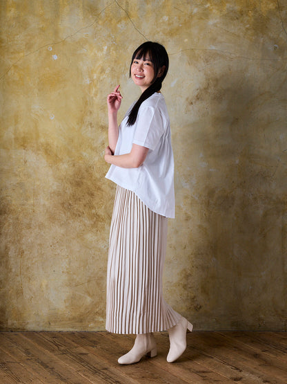 バックギャザープリーツT