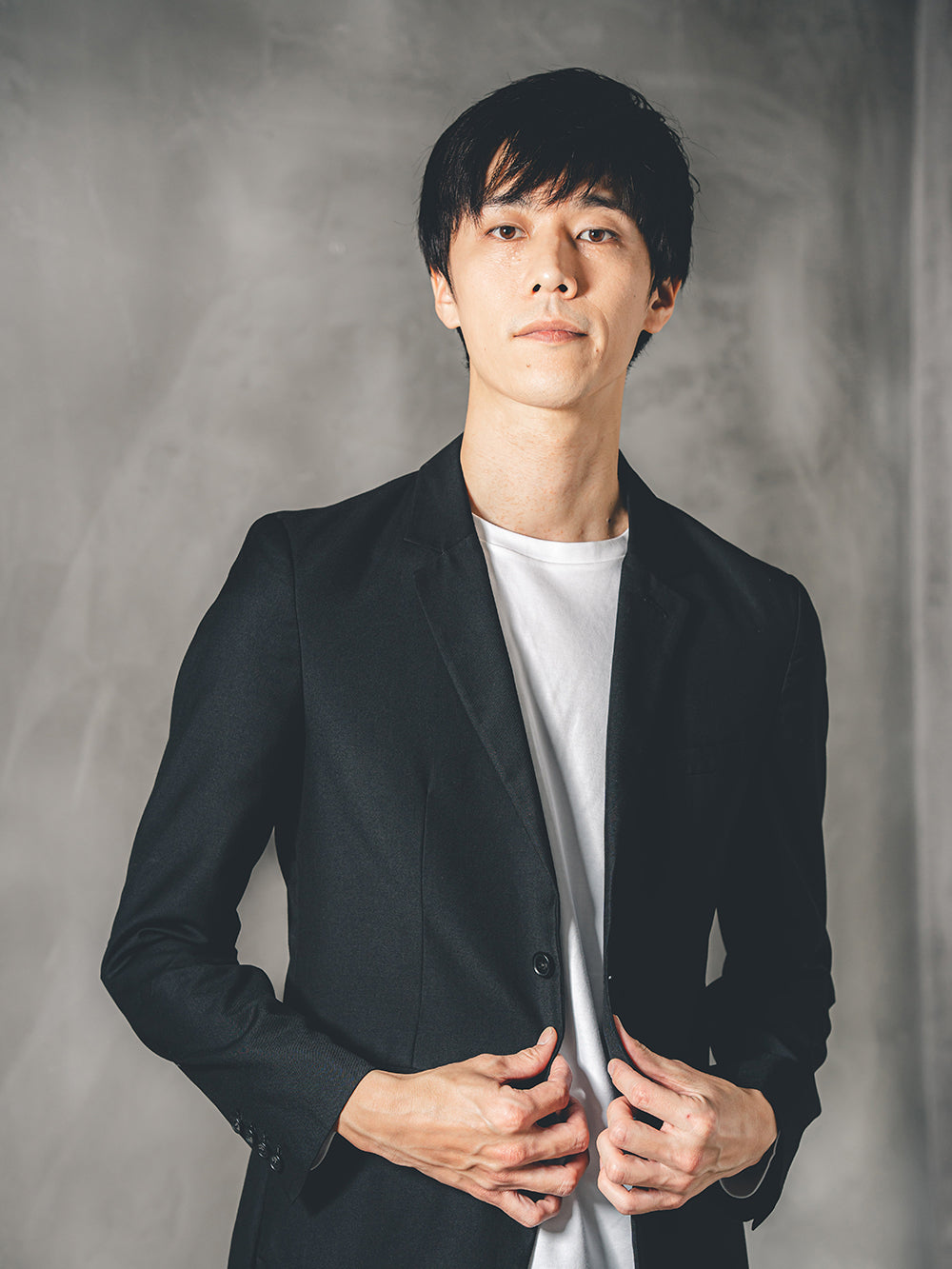 スビンプラチナム長袖T／スリムフィット／クルーネック