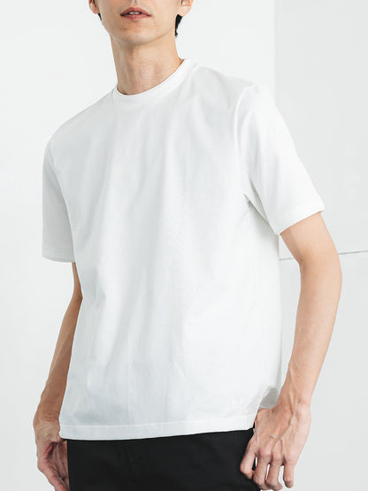 ダブルネックT／レギュラーフィット／クルーネック