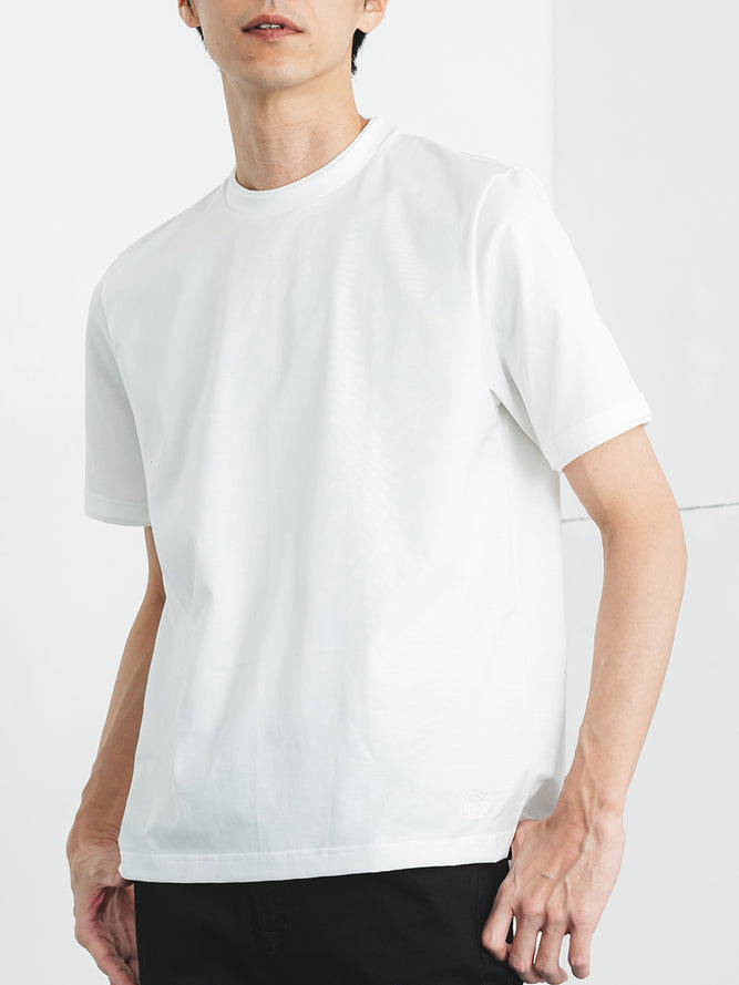 ダブルネックT／レギュラーフィット／クルーネック