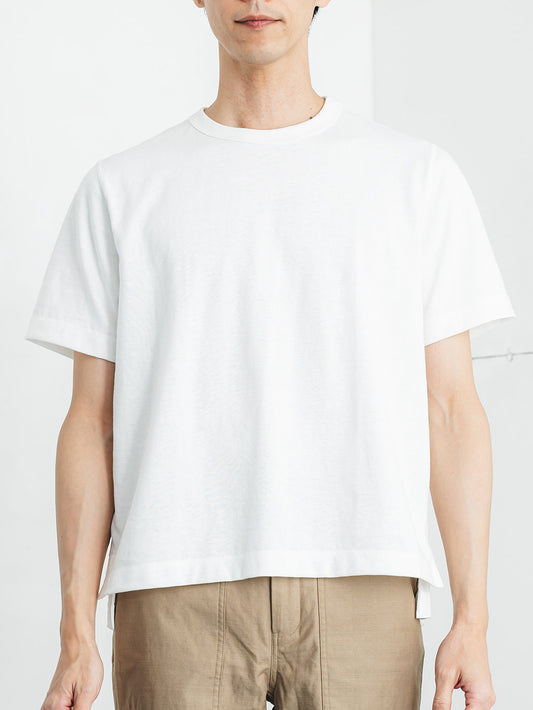 吊り編み天竺T／レギュラーフィット／クルーネック