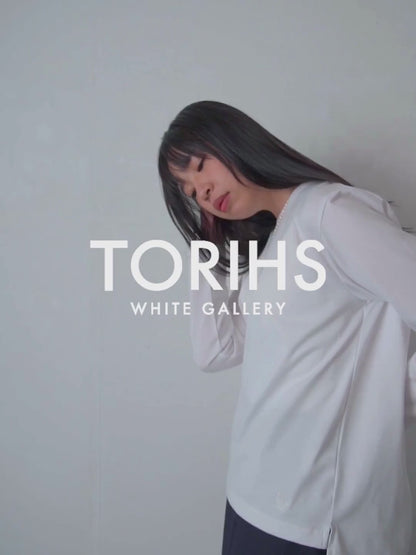 バックギャザー長袖T